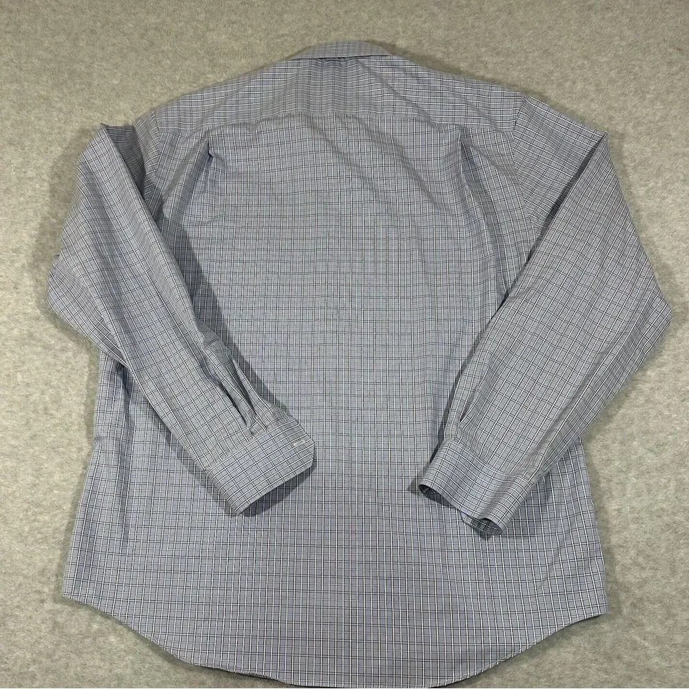 Pronto Uomo Blue Men's‎ Modern Fit Dress Shirt Size XL Plaid